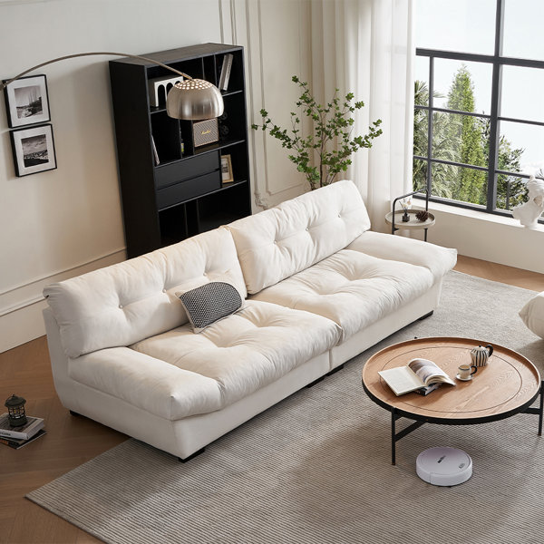 Latitude Run® Emad 106.3" Upholstered Sofa Fluffy Cloud Sectional Couch